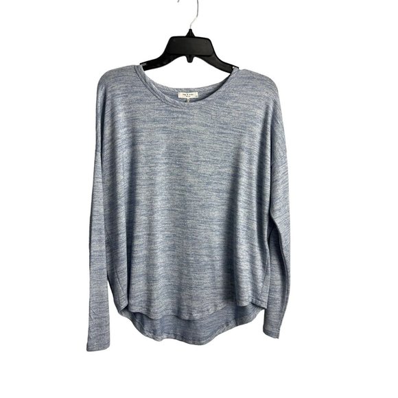 rag & bone Tops - Rag & Bone Hudson Blue Heather Long Sleeve T-Shirt Large